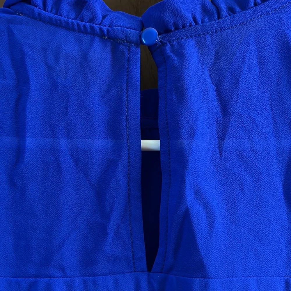 Womens blue blouse - Picture 7 of 8